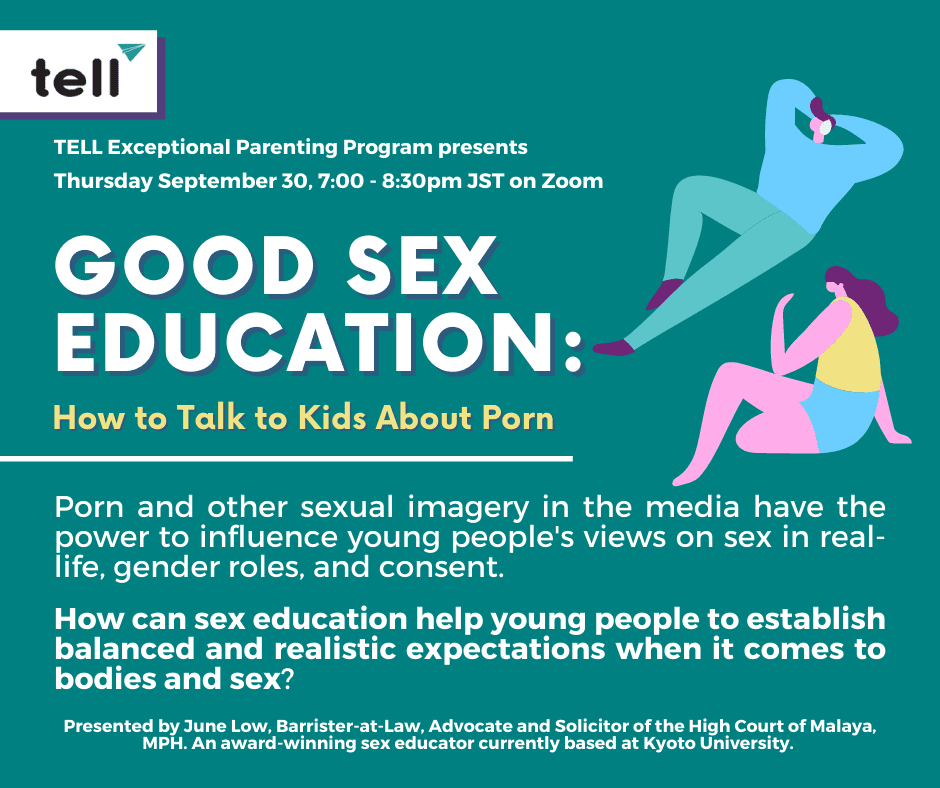 Join this free EPP Good Sex Education: How to Talk to Kids About Porn on September 30
