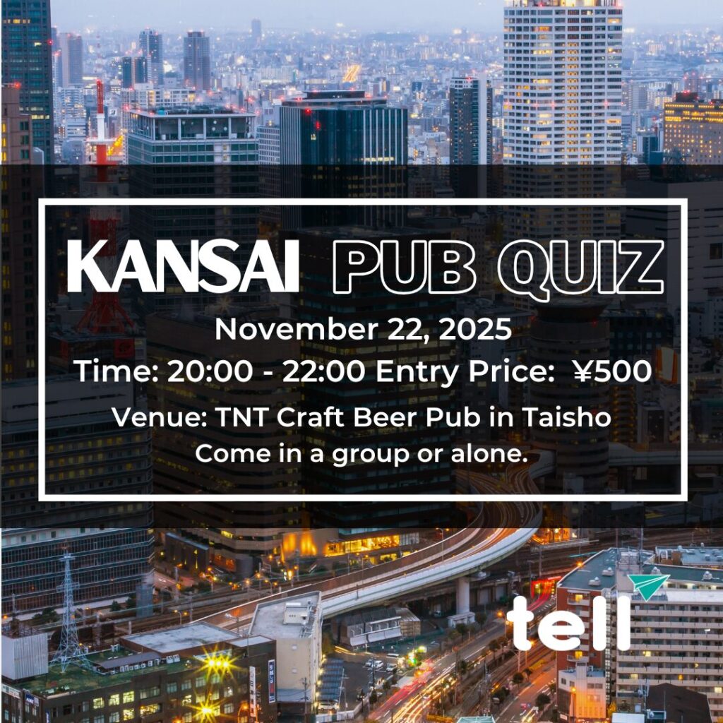 November 2025 Pub quiz in Kansai