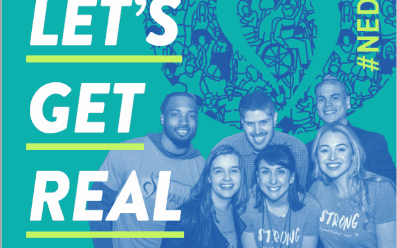 A poster of Eating Disorder Awareness Week on February 26 to March 4