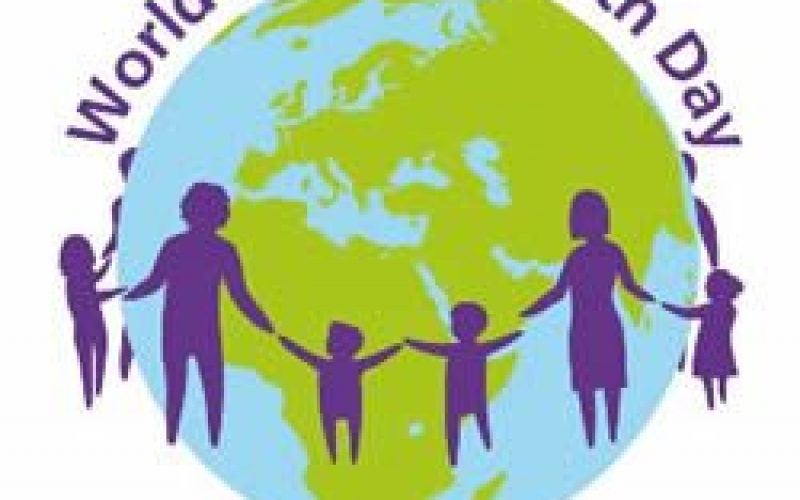 A logo of World Mental Health Day: Focus on Psychological First Aid